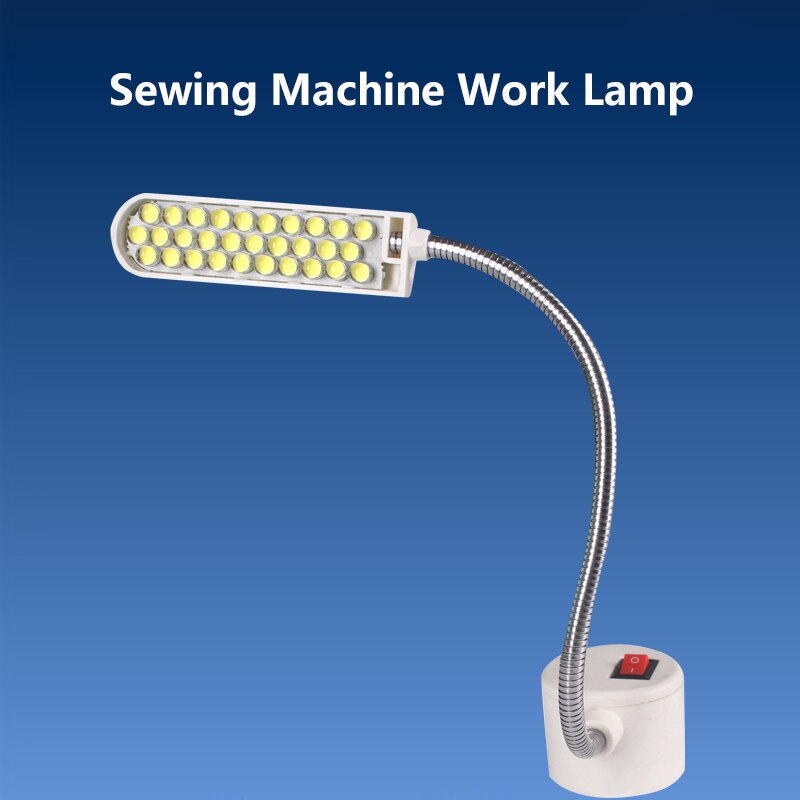 10 ~ 30 ledet symaskine lys arbejder svanehals lampe magnetisk base speciel belysning til arbejdsmaskine hjem lys bordlampe