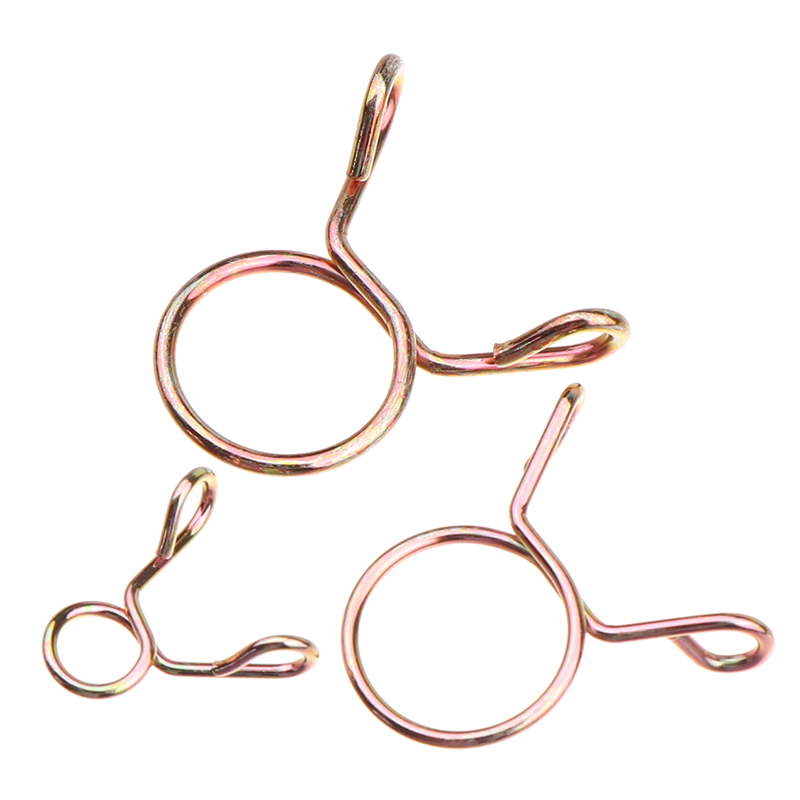 126 Pz/scatola 5mm-14mm Fascetta per Tubo Zincato Clip a Molla Tubo per Ingranaggi Fascetta per Linea Carburante per Barche Moto