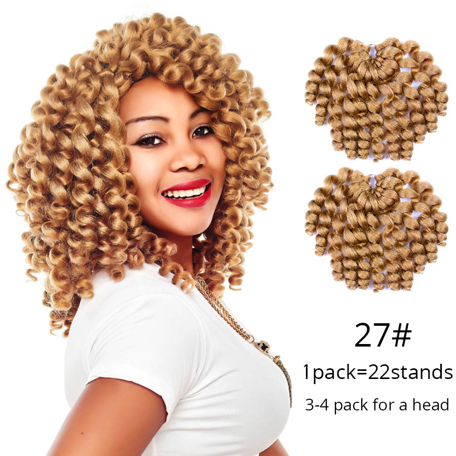 Leeons Jumpy Wand Curl Hair Extension For Braids Jamaican Bounce Crochet Hair Jumbo Braid Synthetic Braiding Hair For Women: #27