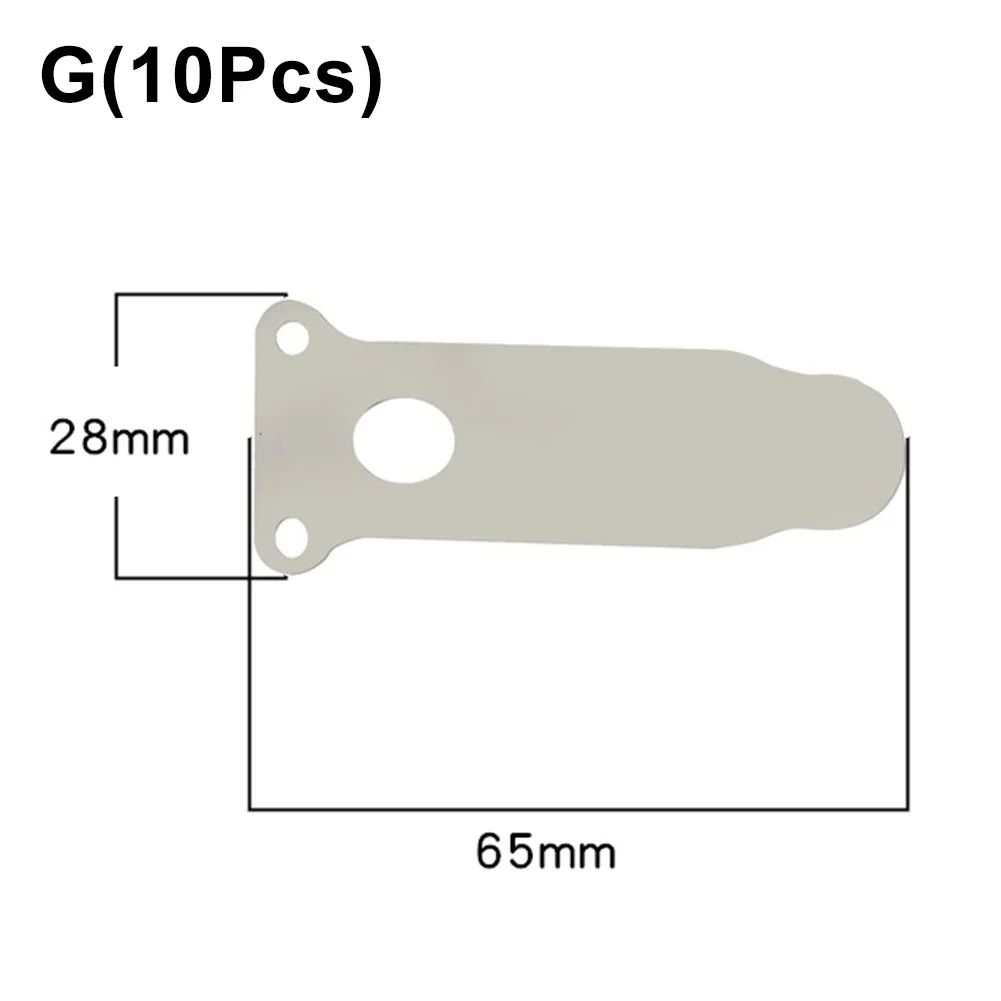 10pcs Silent Oil Free Air Compressor Pump Head Valve Plates Belt Piston Machine Metal Tool Parts For Air Compressor Pump Head: Yellow