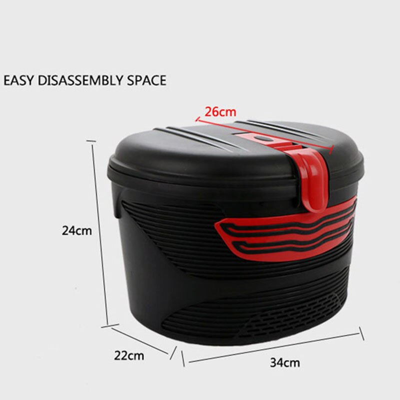 Cesta de transporte trasera de almacenamiento de Scooter eléctrico con bloqueo para Scooter Eléctrico plegable Xiaomi M365