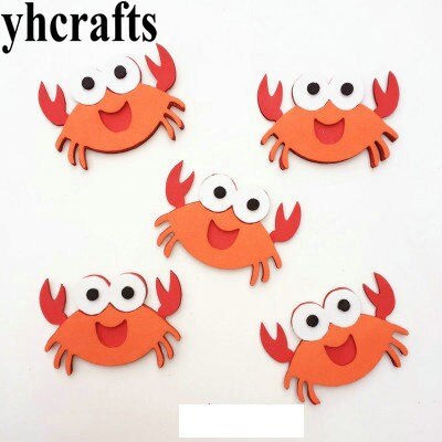 1 zak/partij, eva foam zeester zonder stickers kleuterschool knutselen zeewereld fauna zak knutselen paasknutselen klassiek speelgoed oem: 5 stuks 6.8cm