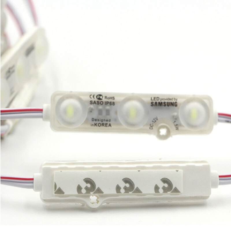 Welding Injection Led Module side lamp 5730 SMD waterproof Strip light for signage advertising 500pcs samsung Led Module light