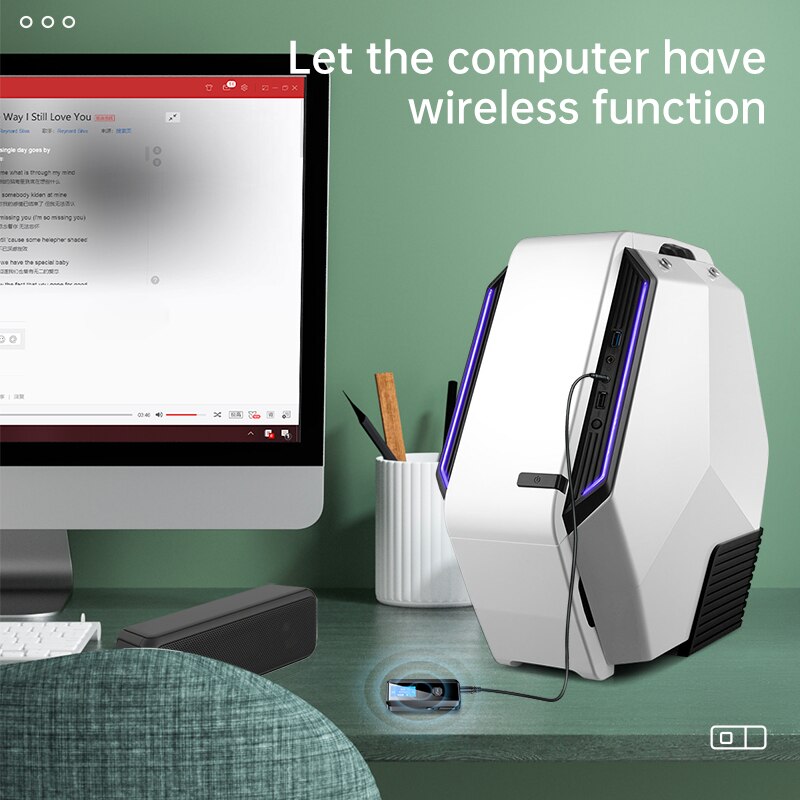 Tebe Bluetooth 5.0 Audio-ontvanger Zender 2 In 1 Met Lcd-scherm USB3.5MM Aux Stereo Draadloze Adapter Voor Tv Pc auto Speaker