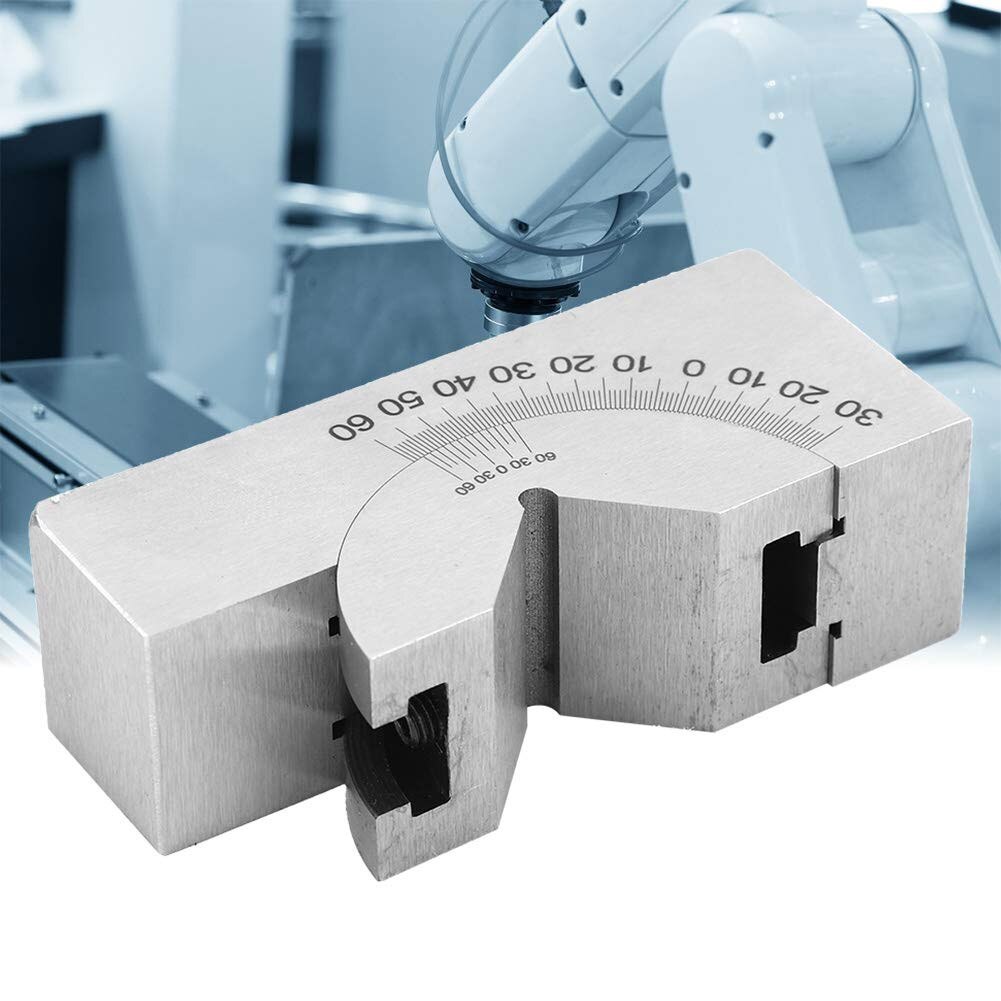 Angle Gauge Blocks With 1 High Precision Adjustable Angle Gauge V Block Milling Machines Lathe 0 Degree To 60 Degree