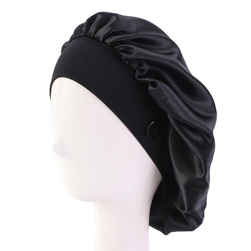 Surgicals Caps Scrub Bouffant Hoed Arts Verpleegkundige Chirurgen Cap Gestreepte Sanwood Ronde Cap Dames Mode Accessoires Beanie: D  Black