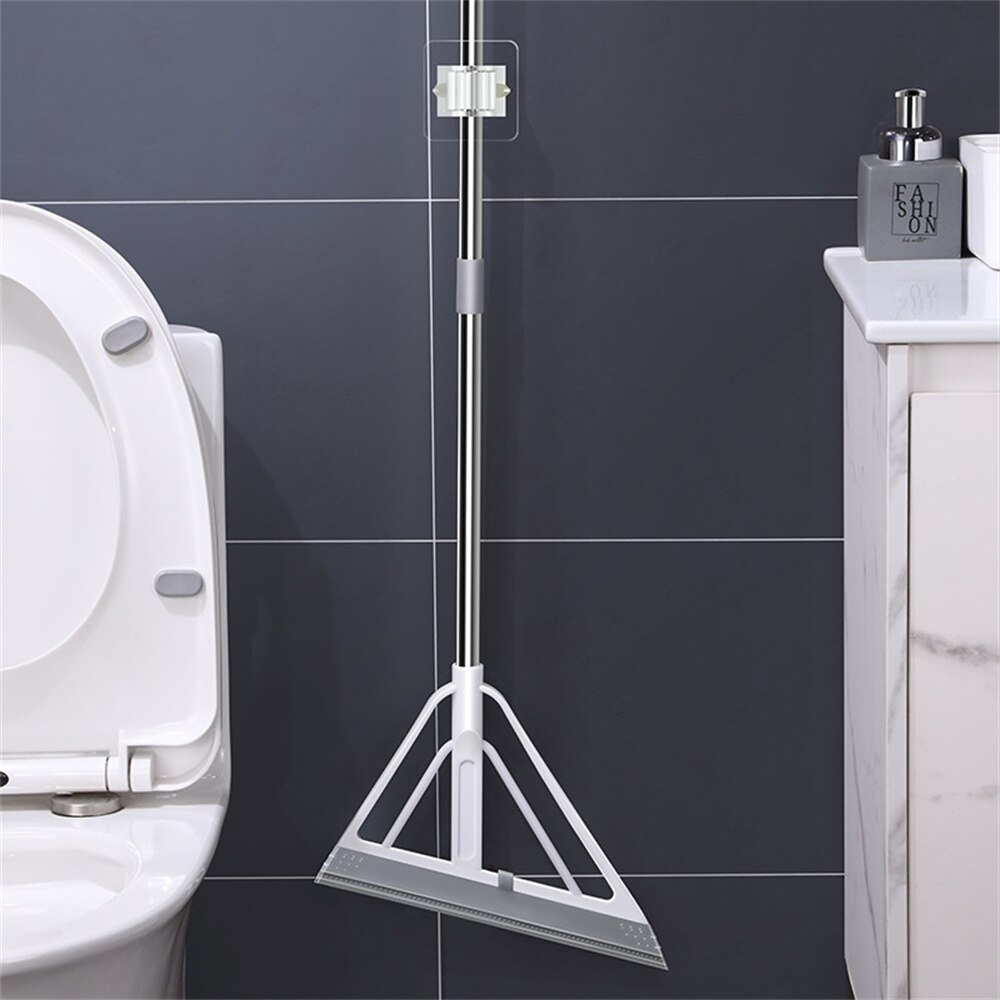 Sweep Water Floor Scraper Silicone Magic Sweeper Bathroom Scraper Mop Scrape Floor Mopping Gods Broom Black Technology