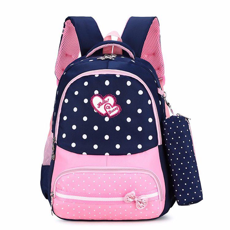 Di Modo Zaino 2020 Donne Zaino in Nylon Backbag Mochilas 2-4 Grado 8-12 Anni di Età Leggero per Bambini Zaini rugzak Kinderen: Blue