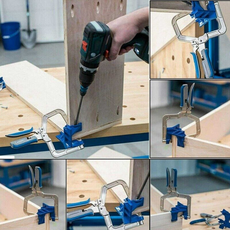 1pc 90 Degree Right Angle Woodworking Clamp Picture Frame Corner Clip Hand Tool Clamps For Woodworking