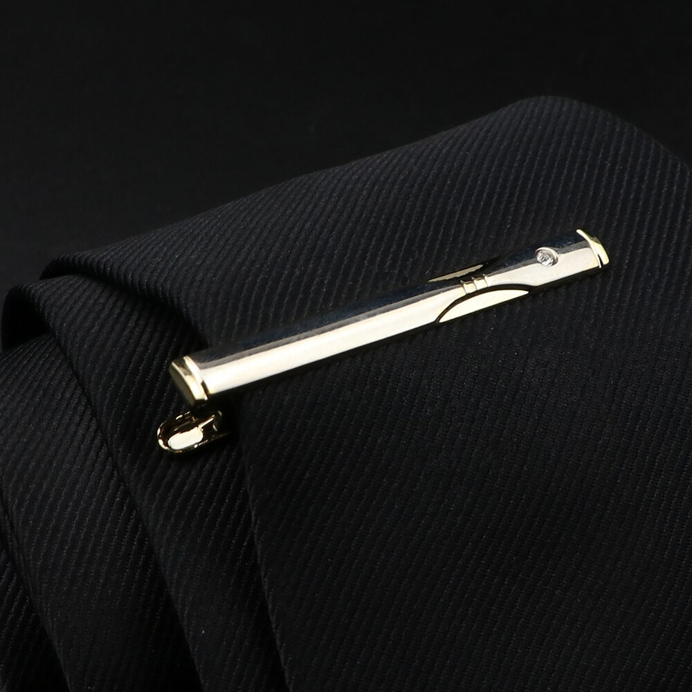 Fermacravatta da uomo in acciaio inossidabile cromato lucido gioielli cravatta Clip Pin chiusura morsetto fascino creativo fermacravatta accessori da sposa: A8-18