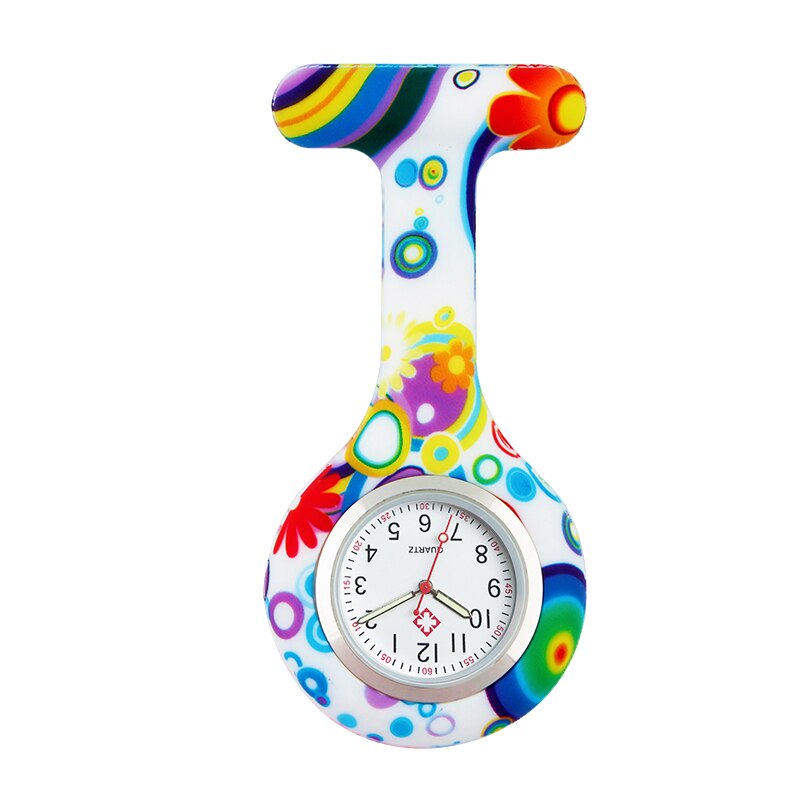 Farbe silikon uhr nurse fob taschenuhr krankenhaus pflege uhren quarz brosche krankenhaus uhr ALK VISION: 17sunflowOr
