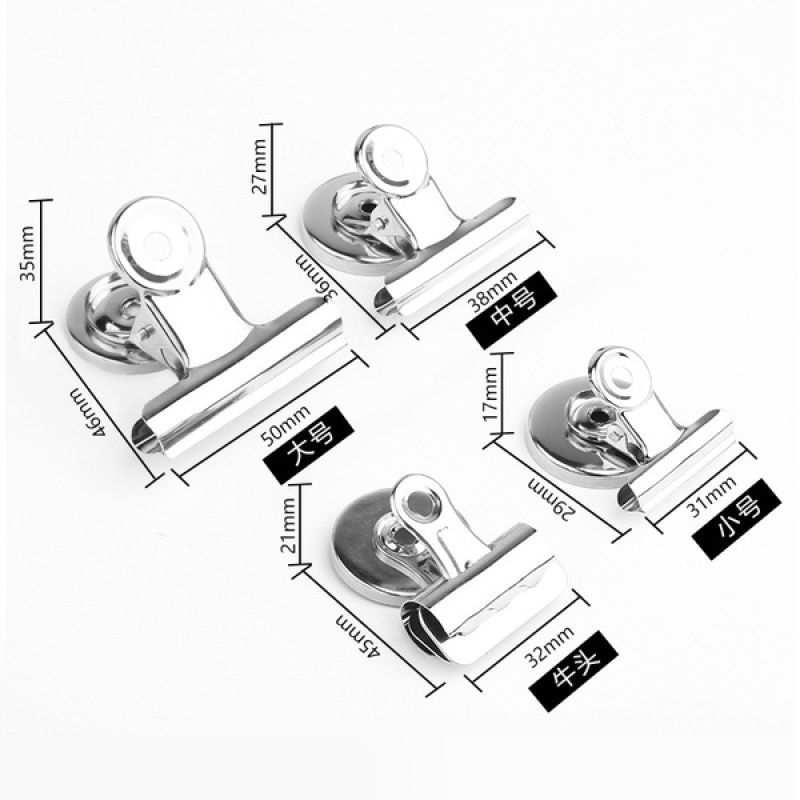 3 Maten Metalen Ronde Koelkast Magnetische Stickers Clips Koelkast Memo Note Bericht Magneet Klem Houder Whiteboard Magneet Gereedschap