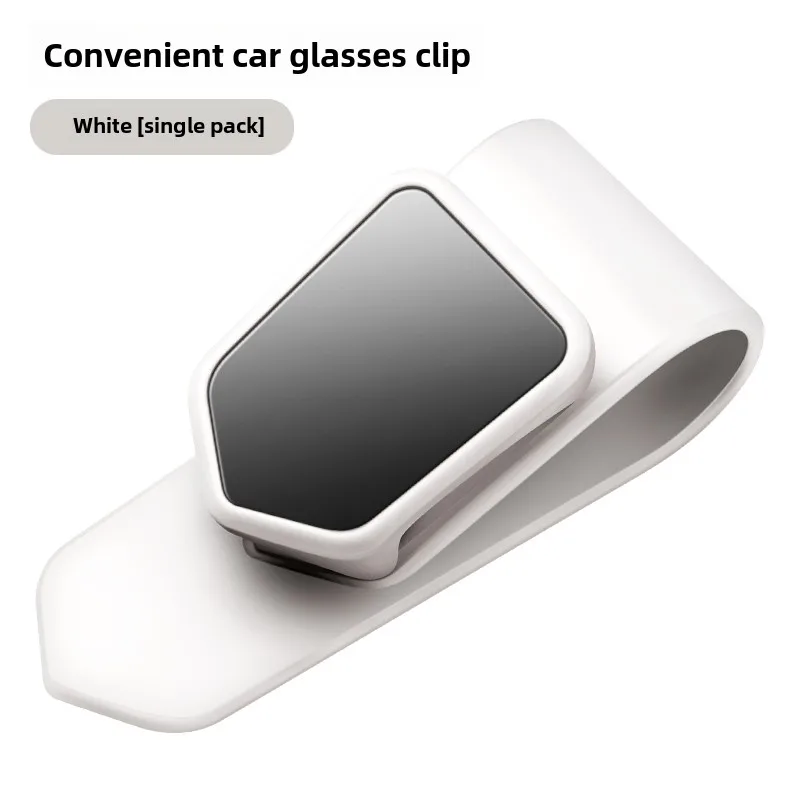 Soportes para gafas de sol, Clip para gafas de sol de coche, Clip para colgar gafas, soporte para visera UV resistente al agua, accesorios interiores: Negro