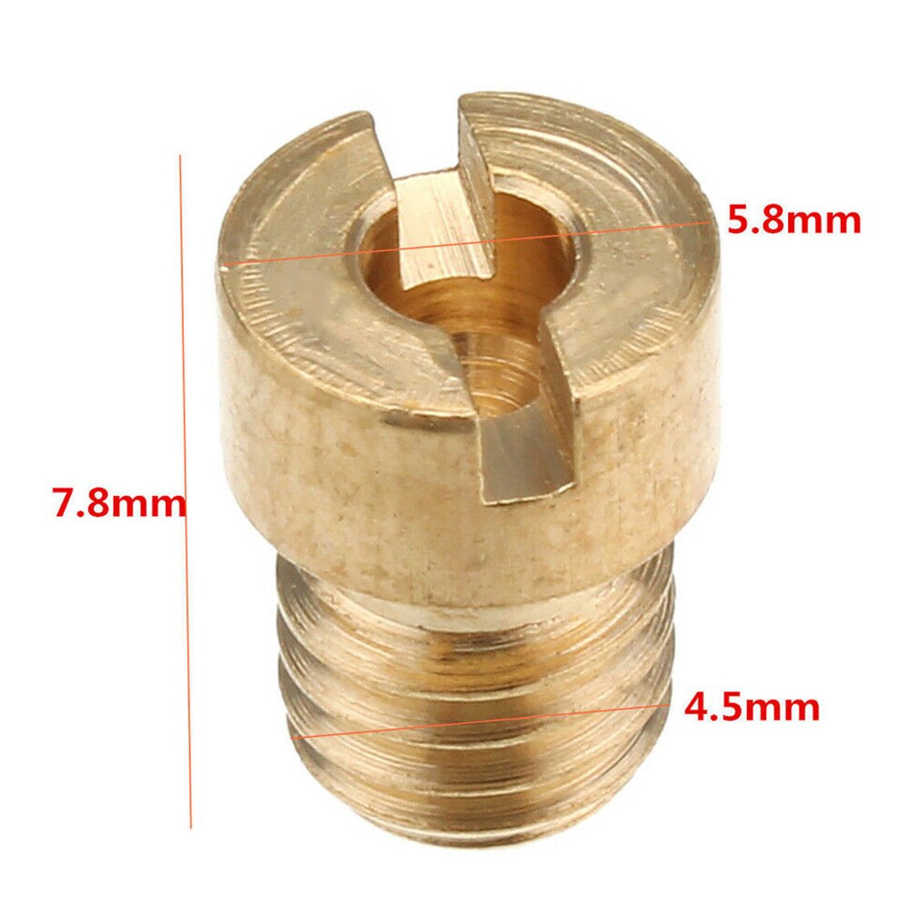 Carburetor Pilot Jet Main Jets Kit Nozzle Accessories 16Pcs