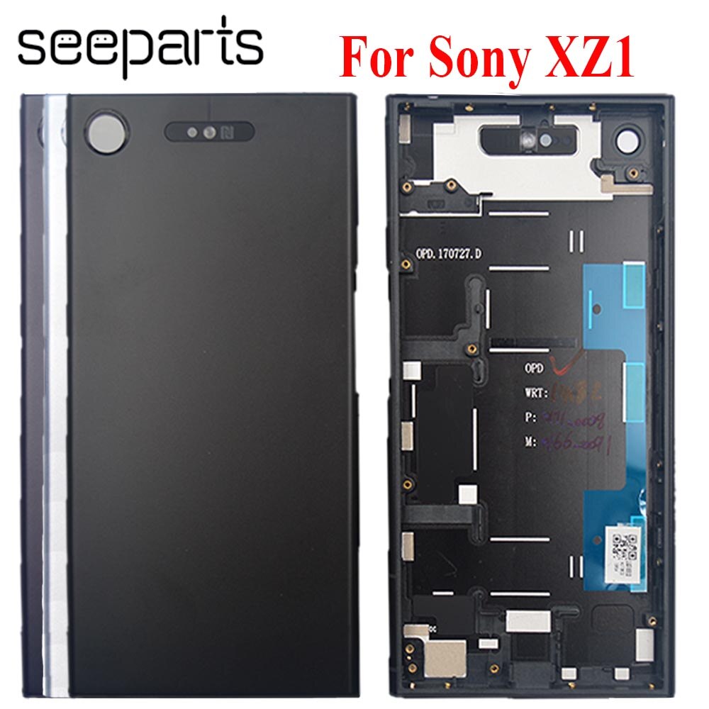 Batterij Behuizing Deur Cover Case Voor Sony Xperia XZ1 G8341 G8342 Batterij Cover Behuizing 5.2 "Voor Sony XZ1 Batterij Cover