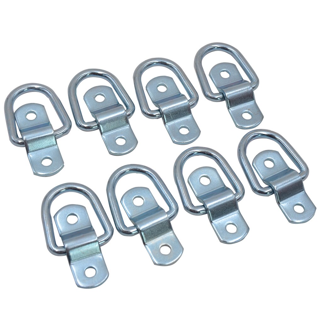 8 sztuk/zestaw metalowy pierścień mocujący hak wysokiej jakości ciężarówka z przyczepą łódź żelaza D kształt mocowania pierścienia