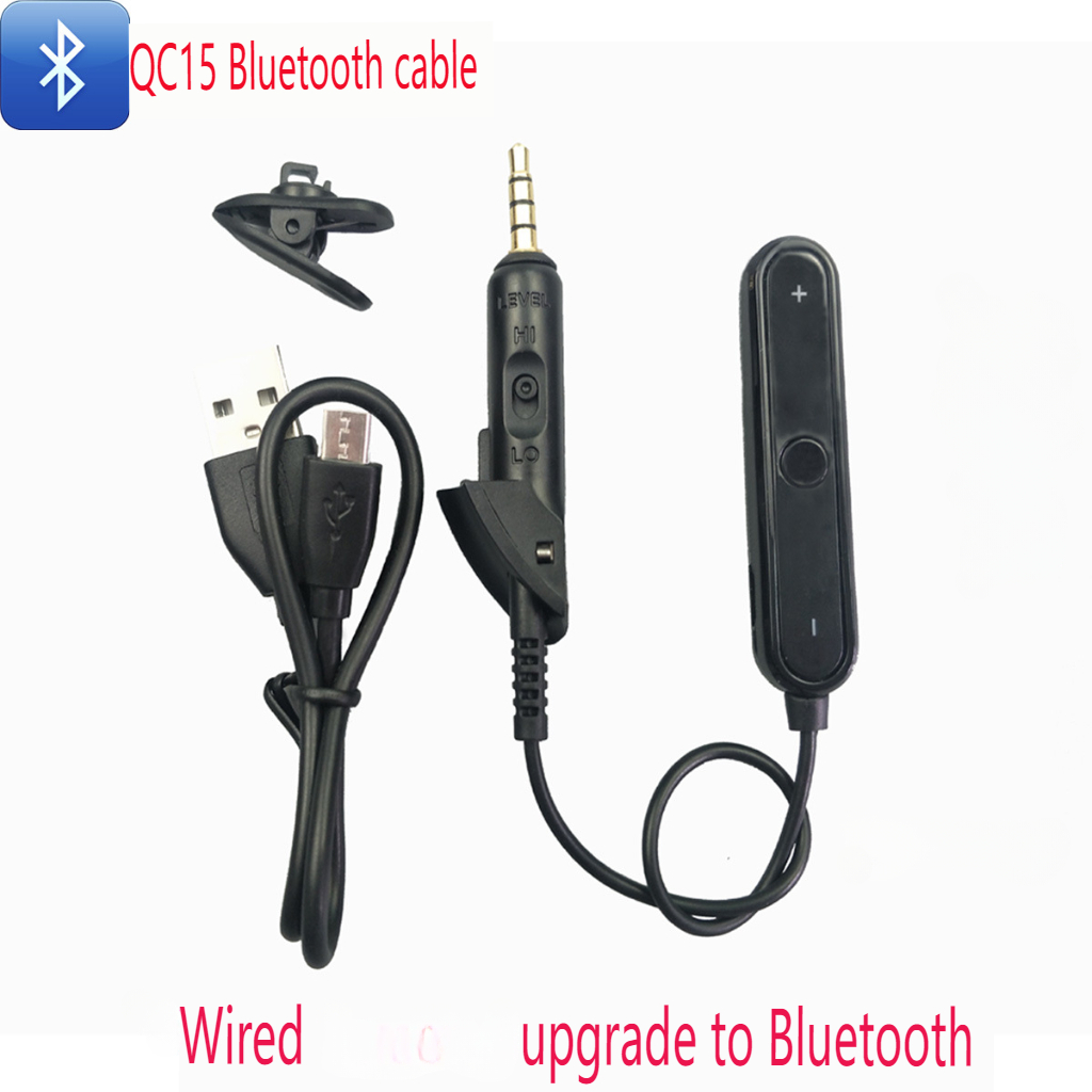 Écouteurs stéréo Bluetooth 5.0, adaptés au casque BOSE OE2, câble Bluetooth QC15 pour QC25 pour QC35 pour AE2 pour QC3 pour 700: WHITE