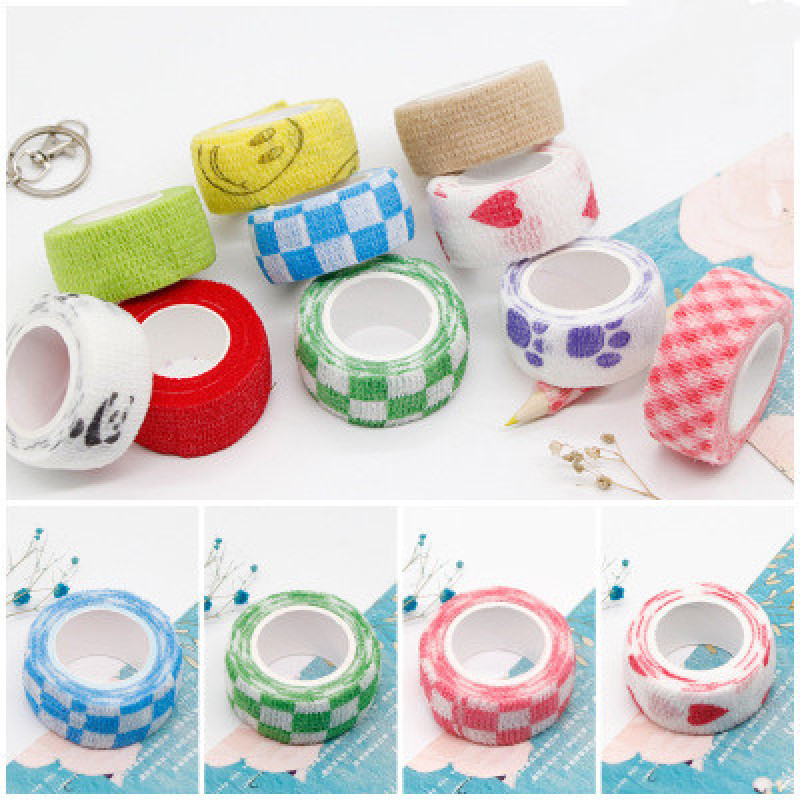 Finger bandage anti-wear student writing finger protective cartoon non-woven elastic self-adhesive finger bandage