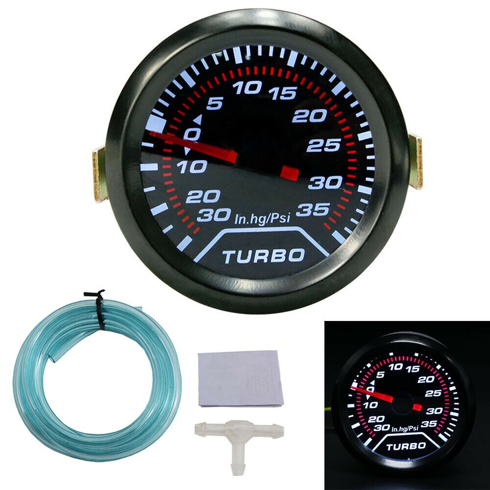 Universal Turbo Boost Gauge Car Kit DC (10-15V) 12V 2inch PSI Pressure Parts