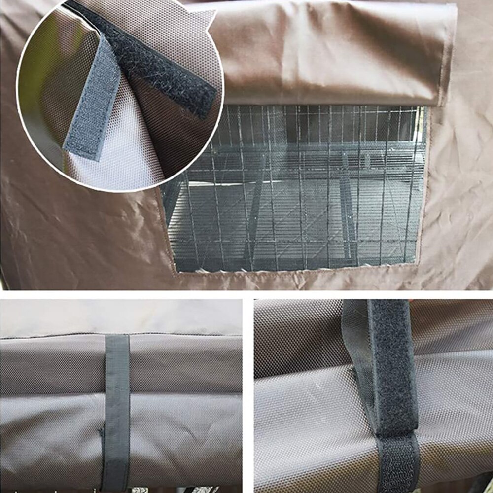 Hond Kooi Zon Bescherming Regenhoes Hond Kooi Cover Warm Mosquito Waterdicht Doek Medium En Grote Honden Outdoor Met Wc kooi