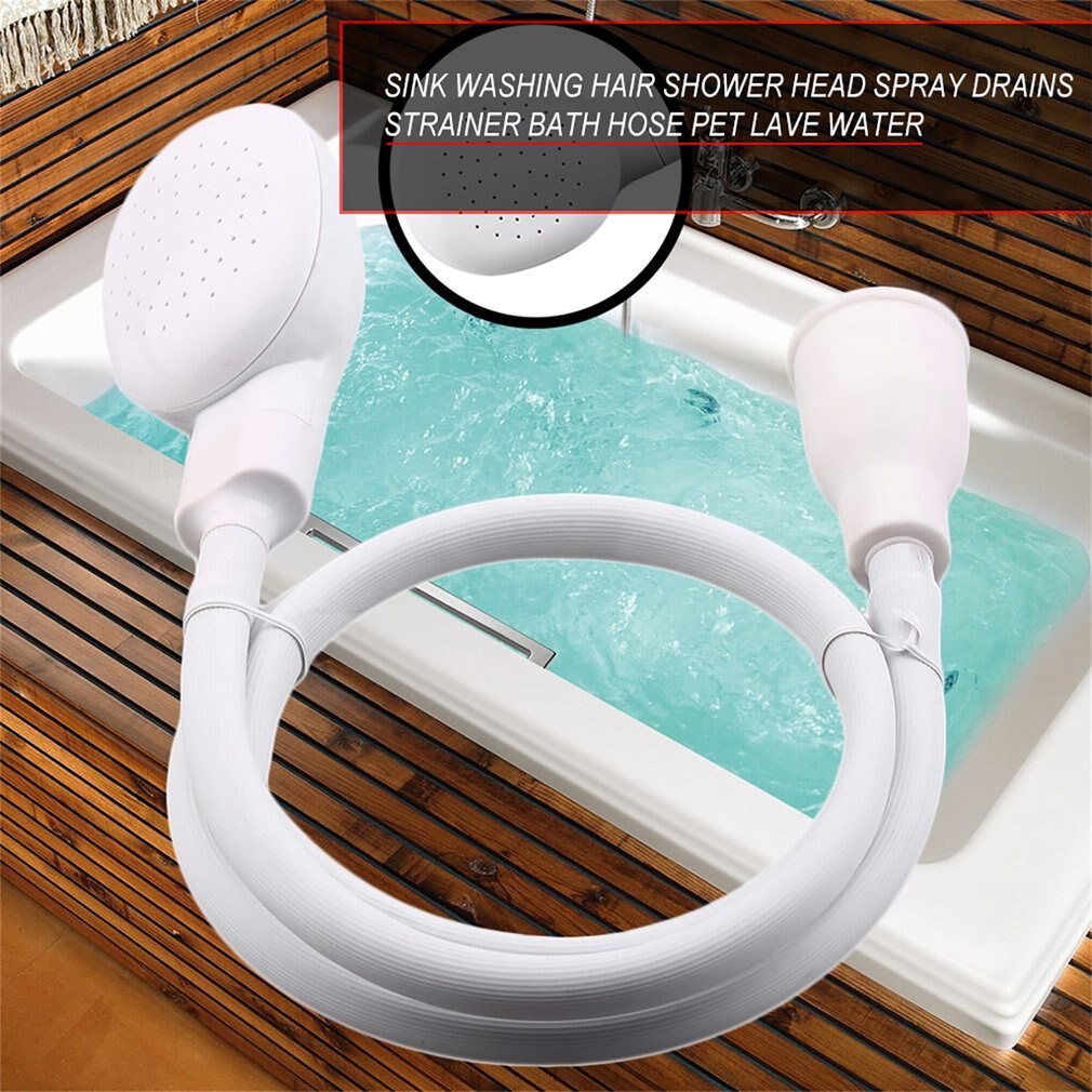Portable Handheld Splash Shower Pet Dog Cat Shower Spray Hose Tub Sink Faucet Attachment Washing Sprinkler Head Kit