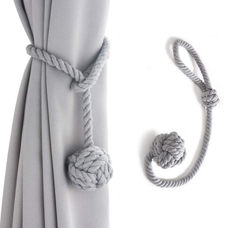 Katoenen Gordijnbanden Balvorm Terugloopsper Cortinas Houders Vorhang Tiebacks Gebreide Handgemaakte Touwen Clips Outdoor Home Decoraties