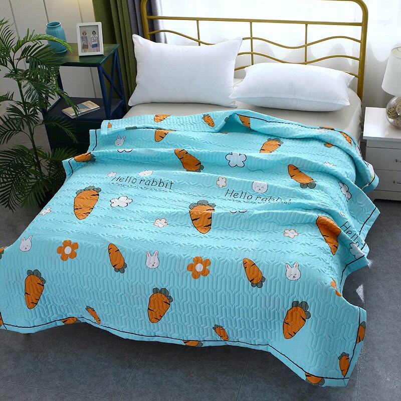 Skin-Friendly Summer Quilt Summer Blanket Skin-Friendly Velvet Thin Quilt Rinsing Machine Single and Double Quilt: 180x210cm / 1