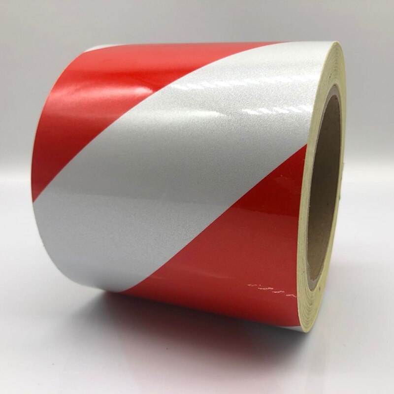 Breedte 50 Mm Reflecterende Materiaal Tape Sticker Veiligheidswaarschuwing Tape Reflecterende Film