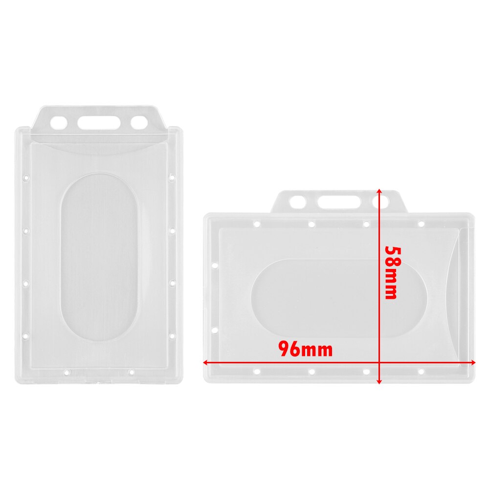 Clear Transparent ID Card Sleeves Cards Protector Card Pouch Hard Plastic Protector Cover Office School Supplies
