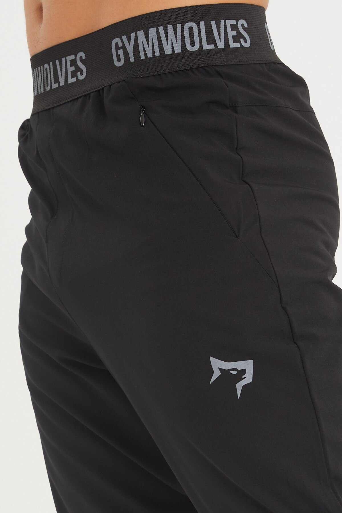 Gymwolves Male Sports Hoodies | Black | Workout Pants | Pro Series