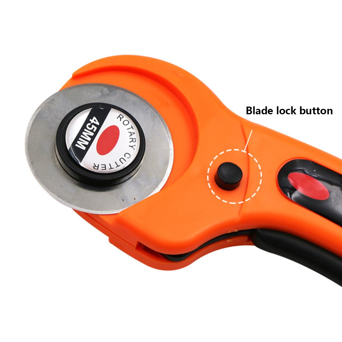 45mm Rotary Cutter Fabric Cutting Wheel Leather Cutter DIY Cloth Hob Tool With 4 Spare Blades Leather Cutting Tool