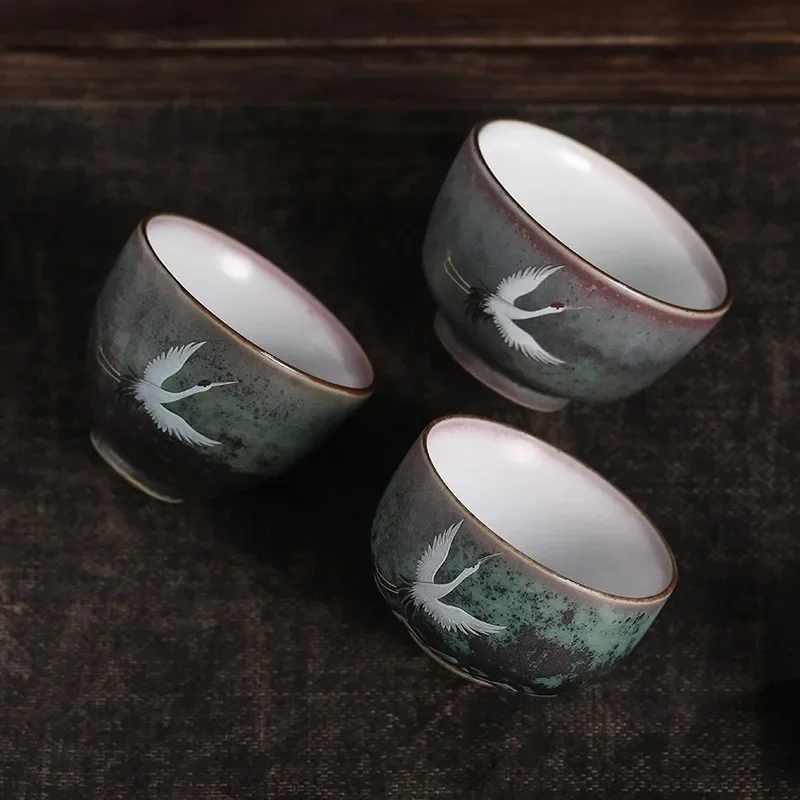 1 stk /3 stk japansk stil keramisk kaffekop porcelæn personlig enkelt keramik te kopper drinkware vin krus vand krus
