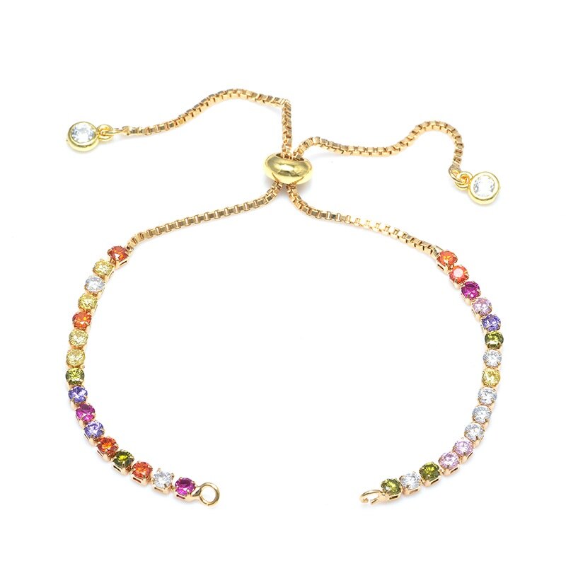 Klasyczny regulowany suwak łańcuchy dla DIY kobieta bransoletki tworzenia biżuterii Handmade Components Charms akcesoria biżuteria ustalenia: FIOLETOWY