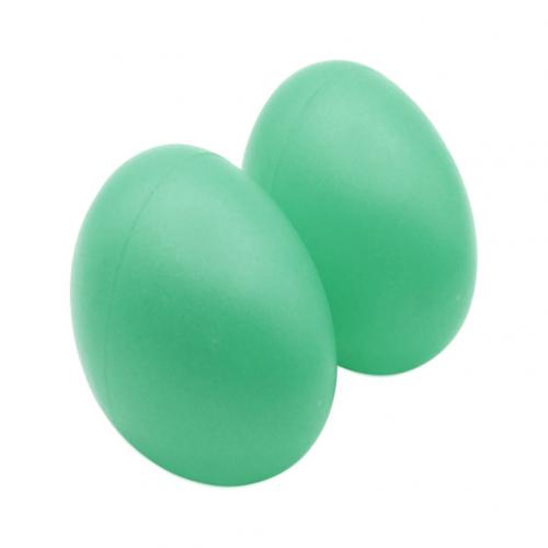 2Pcs Effen Kleur Baby Ei Muziek Shaker Zand Hamer Instrument Vroeg Leren Speelgoed Percussie Ritme Muziekinstrumenten: Green