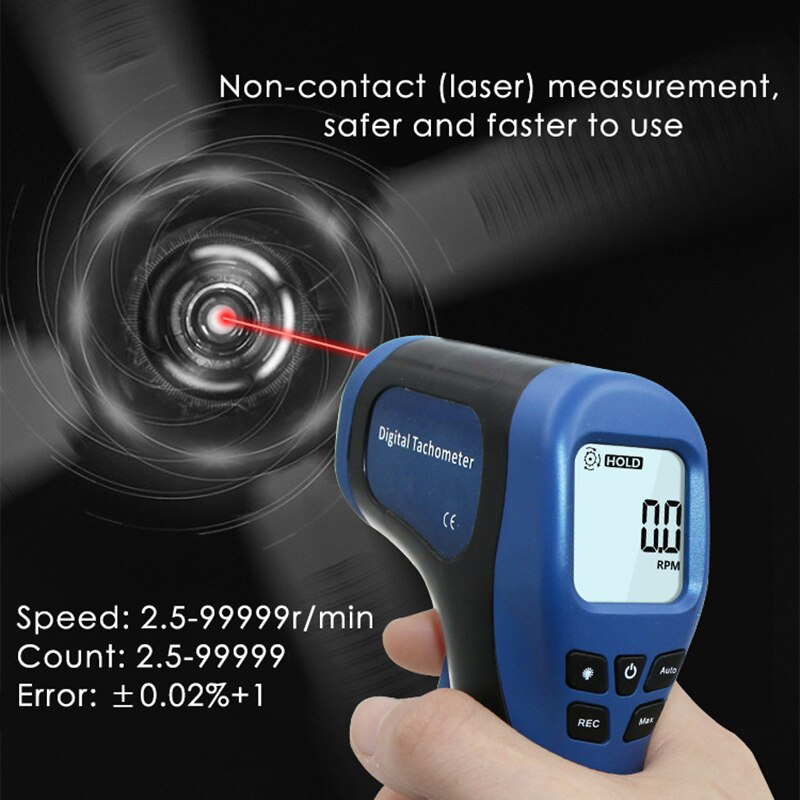 Handheld Digital Photo Tachometer Non-Contact Rota... – Grandado