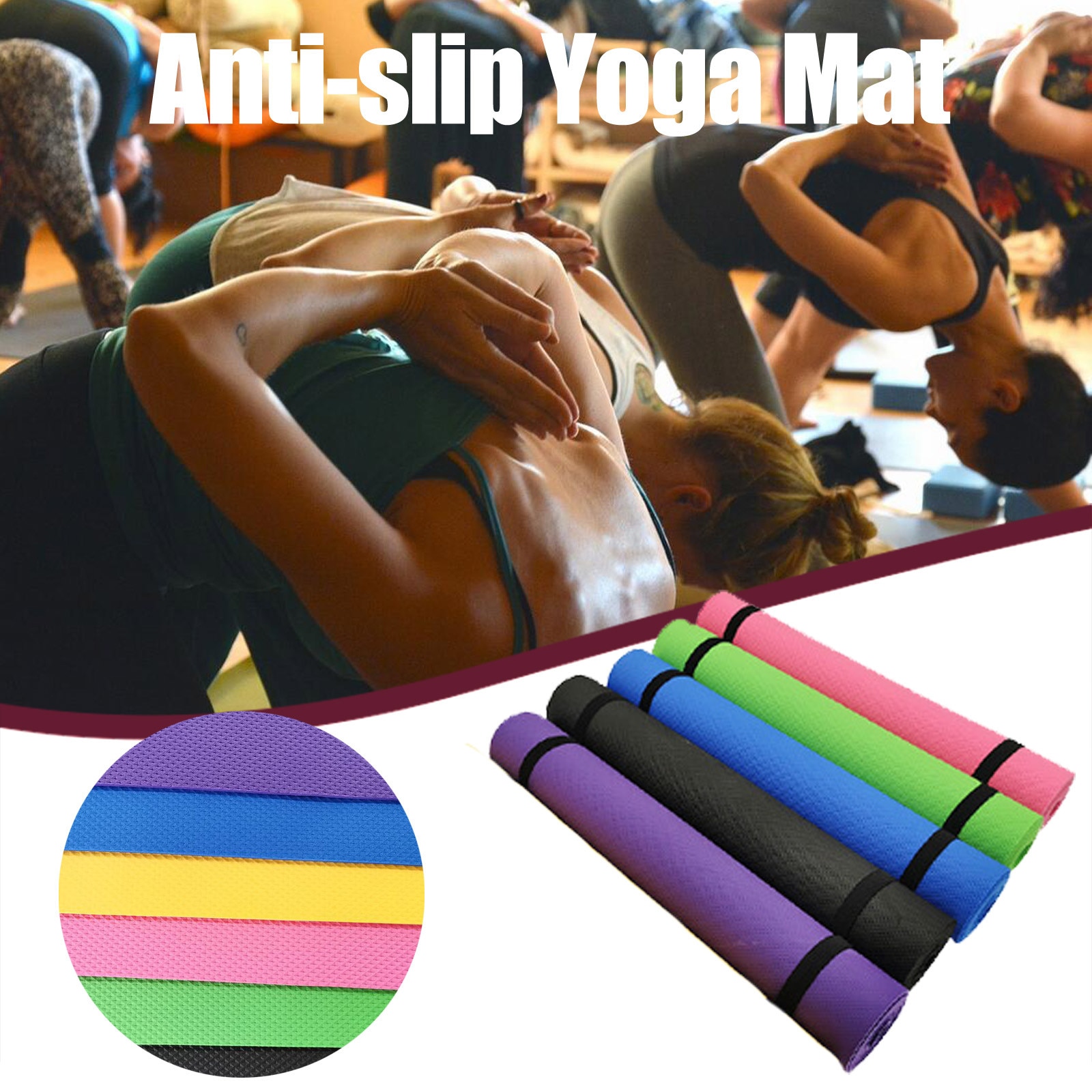 Yoga Mat Classic Pro Yoga Mat Eva Vriendelijke Non Slip Fitness Oefening Mat Sport Accessoires