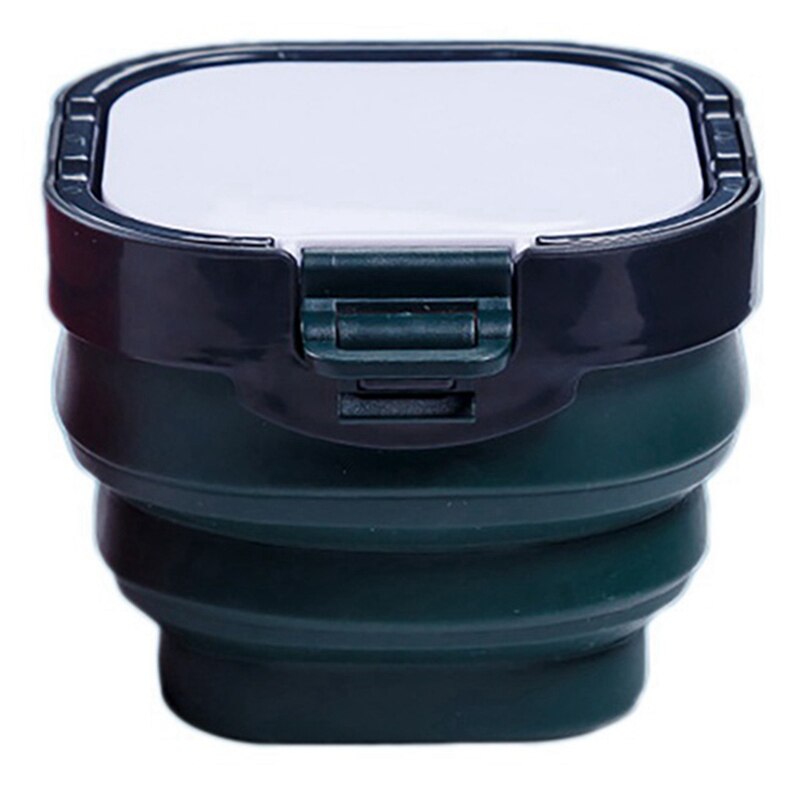 Superior 3-In-1 Folding Paint Box Comes with Pen Washer 16-Grid Color Palette Pigment Packing Box Palette Painting Supplie: Dark Green