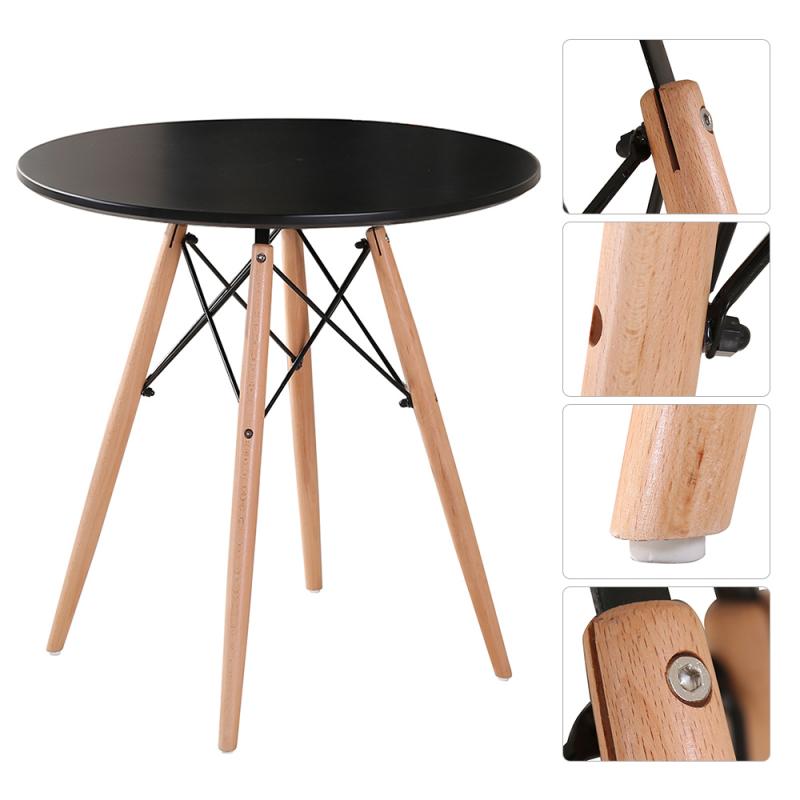 2 Color Round Beech Leg Dining Table Home X-frame ... – Vicedeal