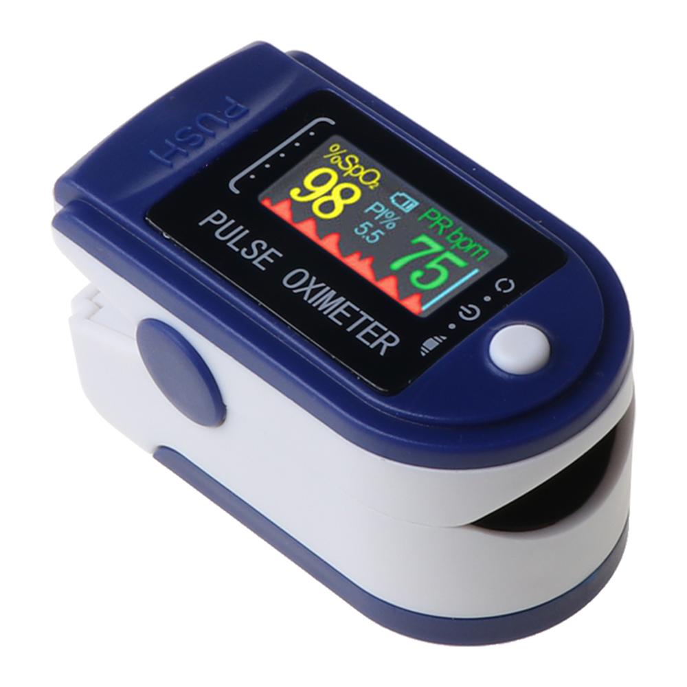 Digital Finger Pulse Oximeter OLED Blood Oxygen Heart Rate Health Diagnostic Monitor Tool Finger oximeter portable oximetro: Blue TFT 4 colors