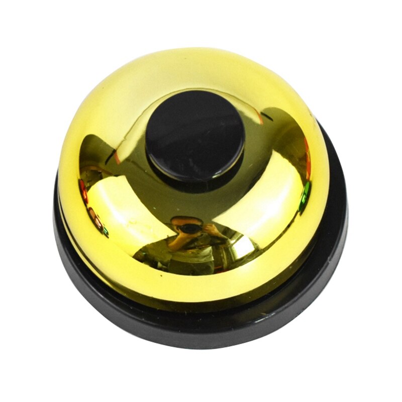 Dog Dinner Press Call Bell Puppy Training Ring Small Funny Dog Called Pet Alarm Toilet Potty Interactive Toys for Pets Cats: Yellow