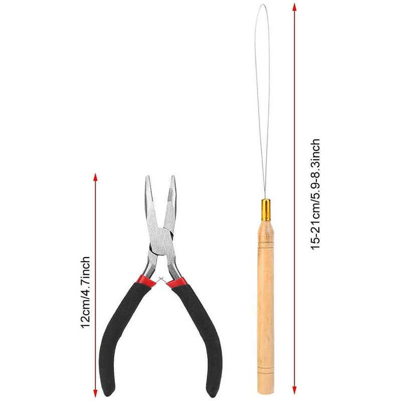 ABVP, pinzas especiales, juego de extensiones de cabello con hebilla, Kit de extensiones de cabello 4 uds, herramienta para pelucas con gancho