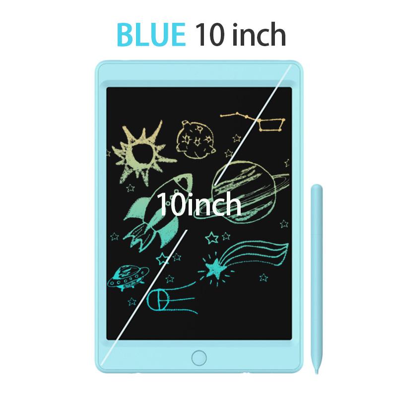 10-Inch LCD Writing Tablet - E-writer Doodle Board - Graphics Drawing Pad for Kids & Adults - Sunydeal: Blue