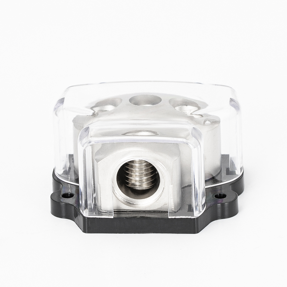 3 Way Power Distribution Block 1x 0 Gauge in 3X 4 Gauge Out Amp Power Distribution Ground Distributor Connecting Block for Car