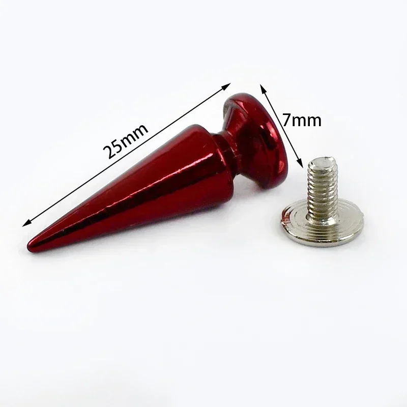 5/10/20 Stuks Metalen Kegel Studs Klinknagels Handtas Kledingstuk Punk Nagels Schoenen Portemonnee Schroef Knoppen Diy lederen Craft Hardware Accessoires: 10# / Antiek Zilver