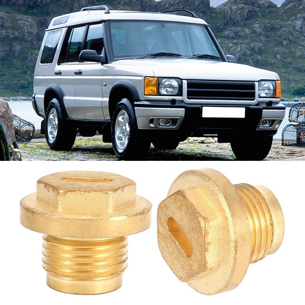 2pcs Differential Diff Brass Filler Drain Plugs with Seal Ring Fit For Land Rover All Discovery 2 Td5 & V8 models