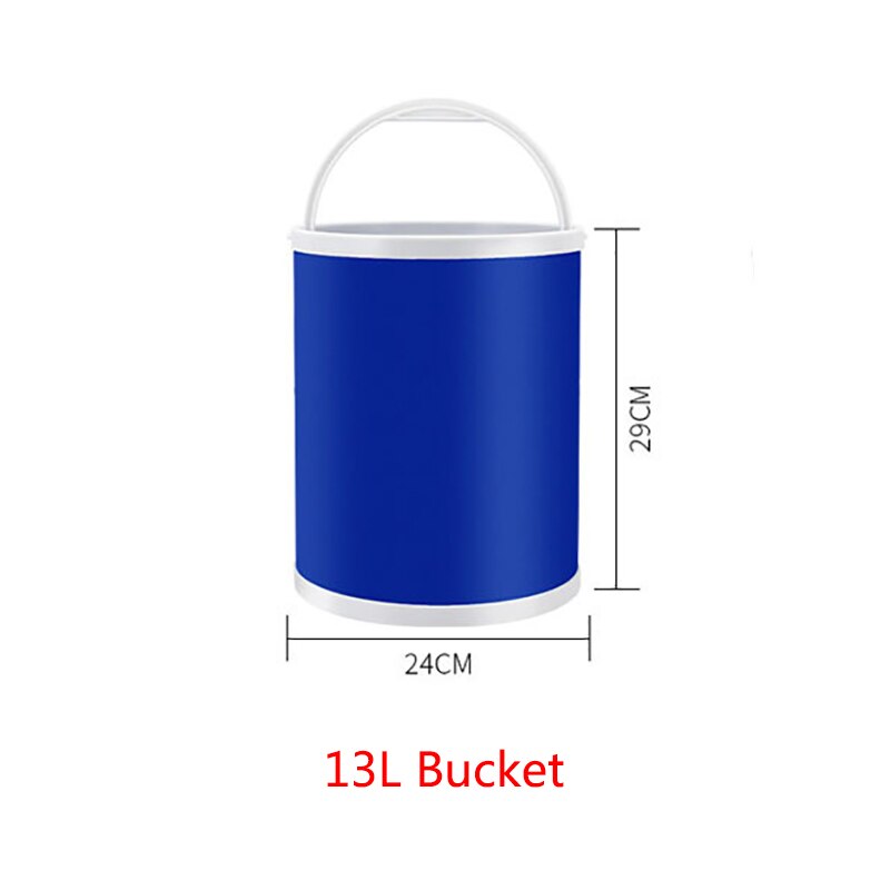 Portable Folding Bucket Collapsible Water Container Portable Water Storage Carrier Bucket for RVs Camping Fishing Boating Hiking: 13L
