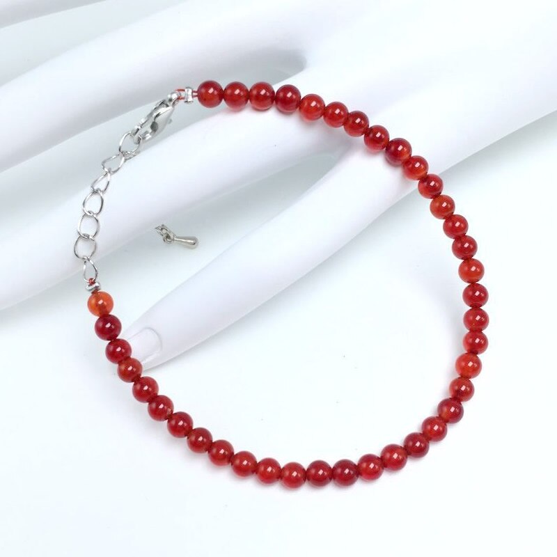 Pulsera de energía de cuentas de Chakra para mujeres y hombres, brazaletes de sodalita blanca turquesa, piedra de ágatas redondas naturales, joyería de Yoga hecha a mano, 4mm: COLOR ORO ROSADO
