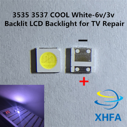 500 Stuks 2W 6V 3535 3V Tv Backlight Lg Led Smd Diodes Koel Wit Lcd Tv Backlight televisao Backlit Diod Lamp Reparatie Toepassing