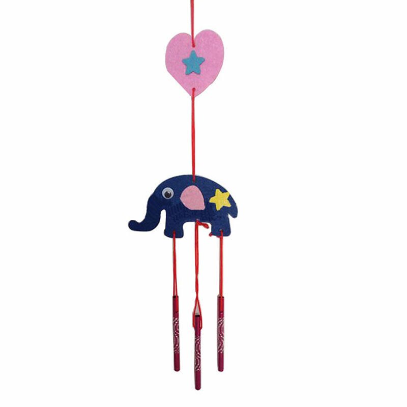 Diy onafgemaakte windgong knutselpakketten stoffen eolische bellen knutselen dieren vilt windgong hanger kleuterschool kinderen hand