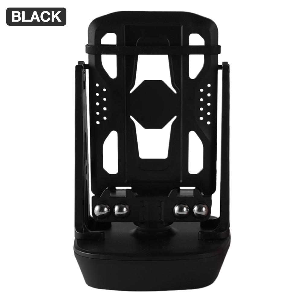 Escova de balanço automática para celular, kit seguro que conta os cabos usb: Black